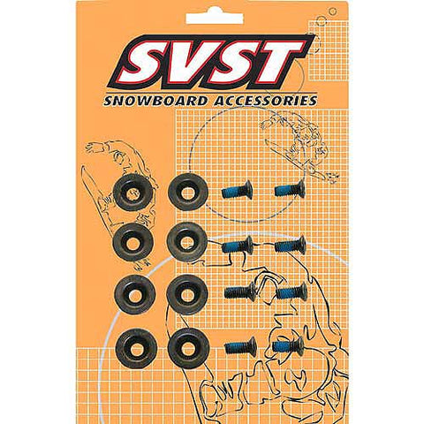 Snowboard Binding Screw Set Include 4 Pieces Snowboard Mounting Screws and  4 Pieces Snowboarding Screw Washers